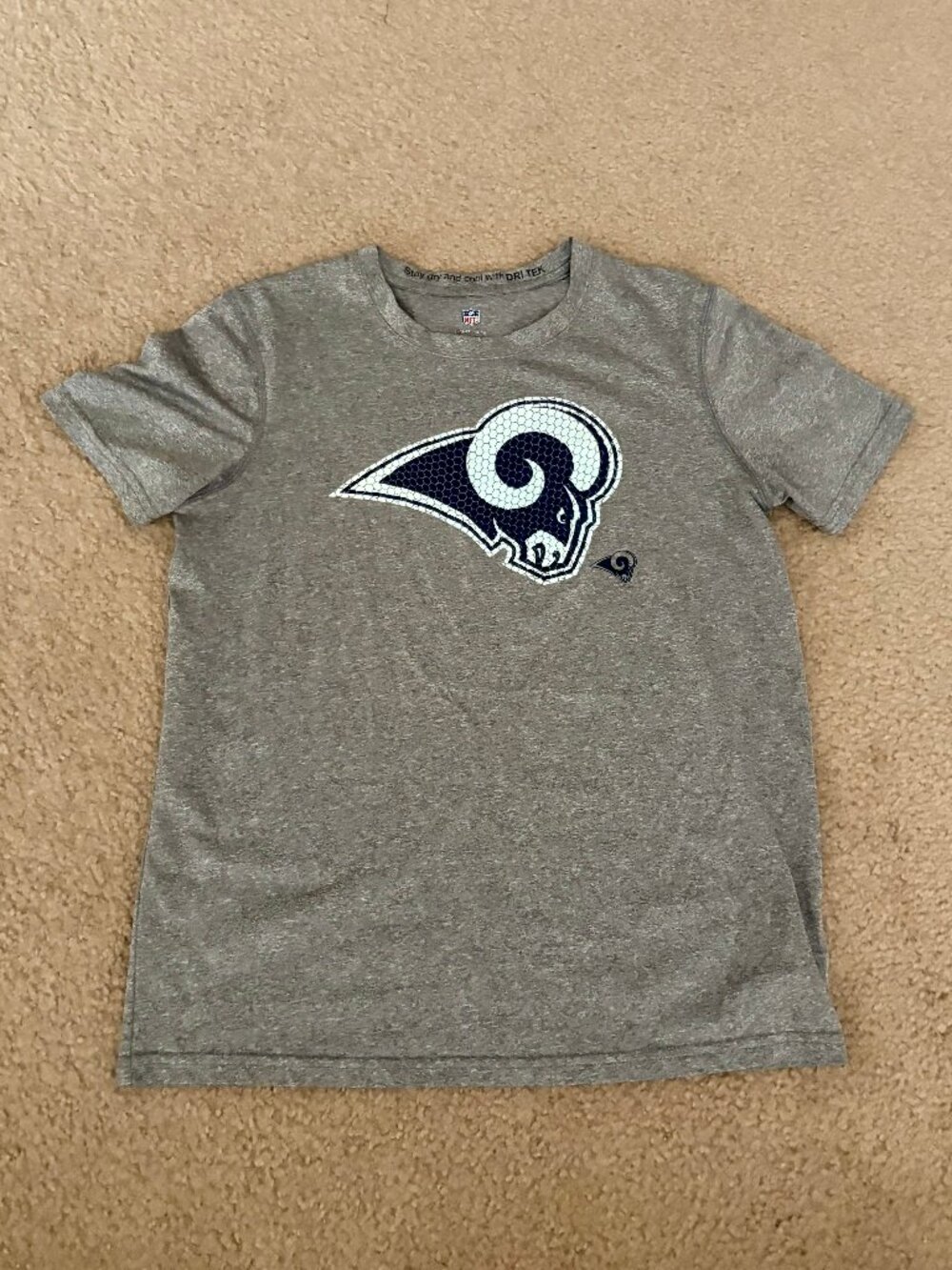 Los Angeles Rams Kids' Gray Dri Fit Shirt